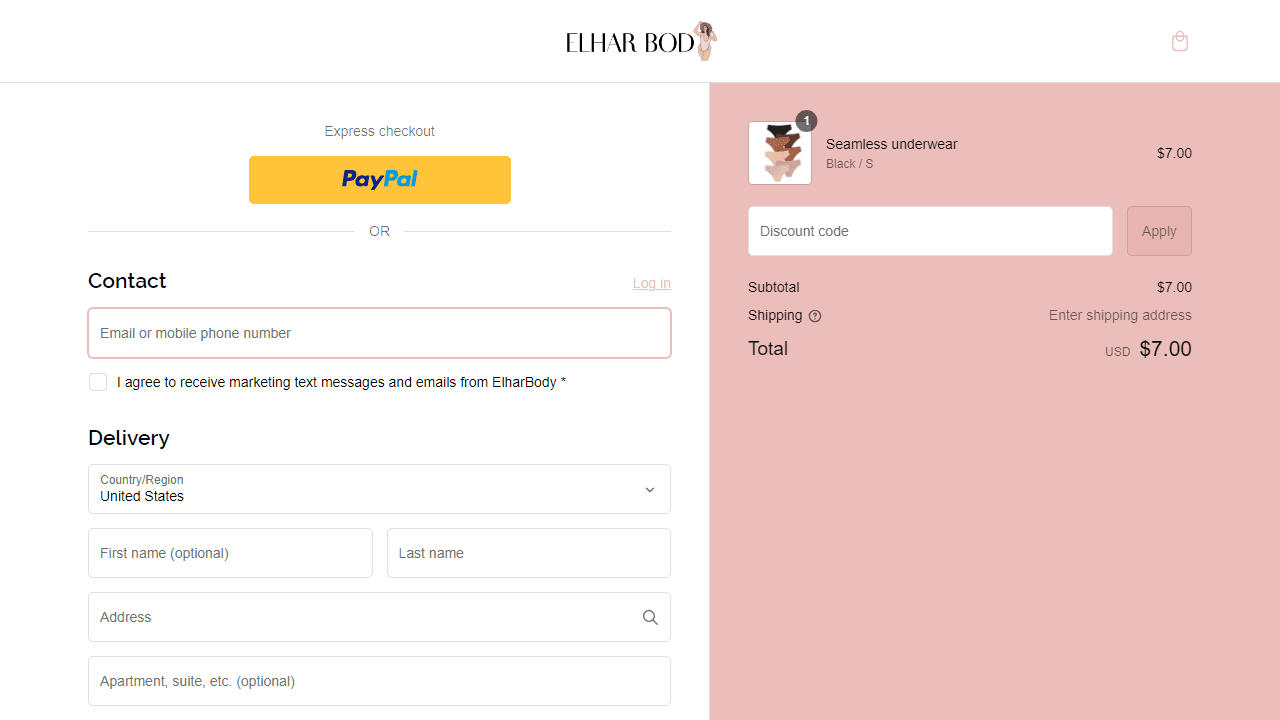 How to apply Elhar Body coupon code